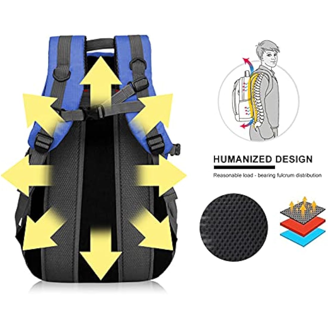 Besrina 40L Lightweight Hiking Backpack | Water-Resistant Daypack