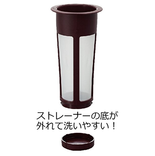 Hario Mizudashi Cold Brew Coffee Pot – 1000ml Glass Brewer, Brown
