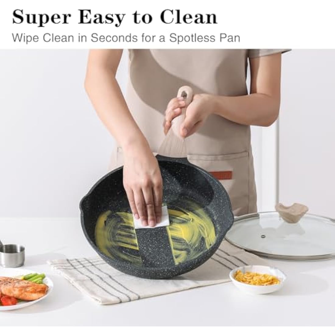Nonstick Frying Pan Set | 3-Piece Induction Skillet Set
