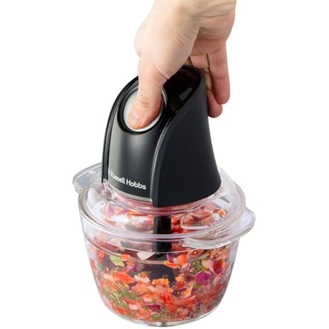 Russell Hobbs Mini Chopper – 1L Electric Food Processor, Charcoal