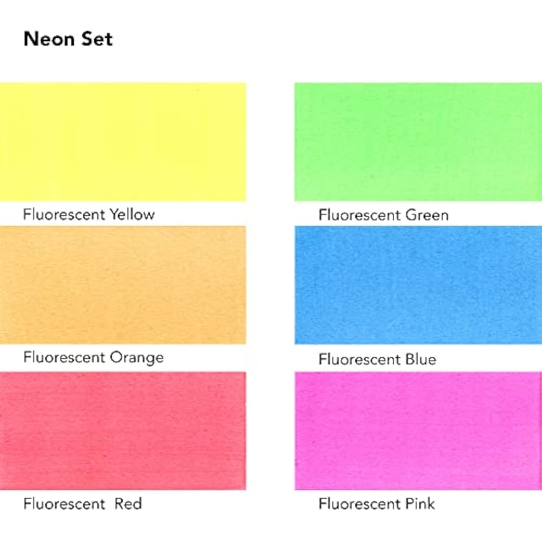 Daler-Rowney FW Neon Acrylic Ink Set | 6 Fluorescent Colors & Marker