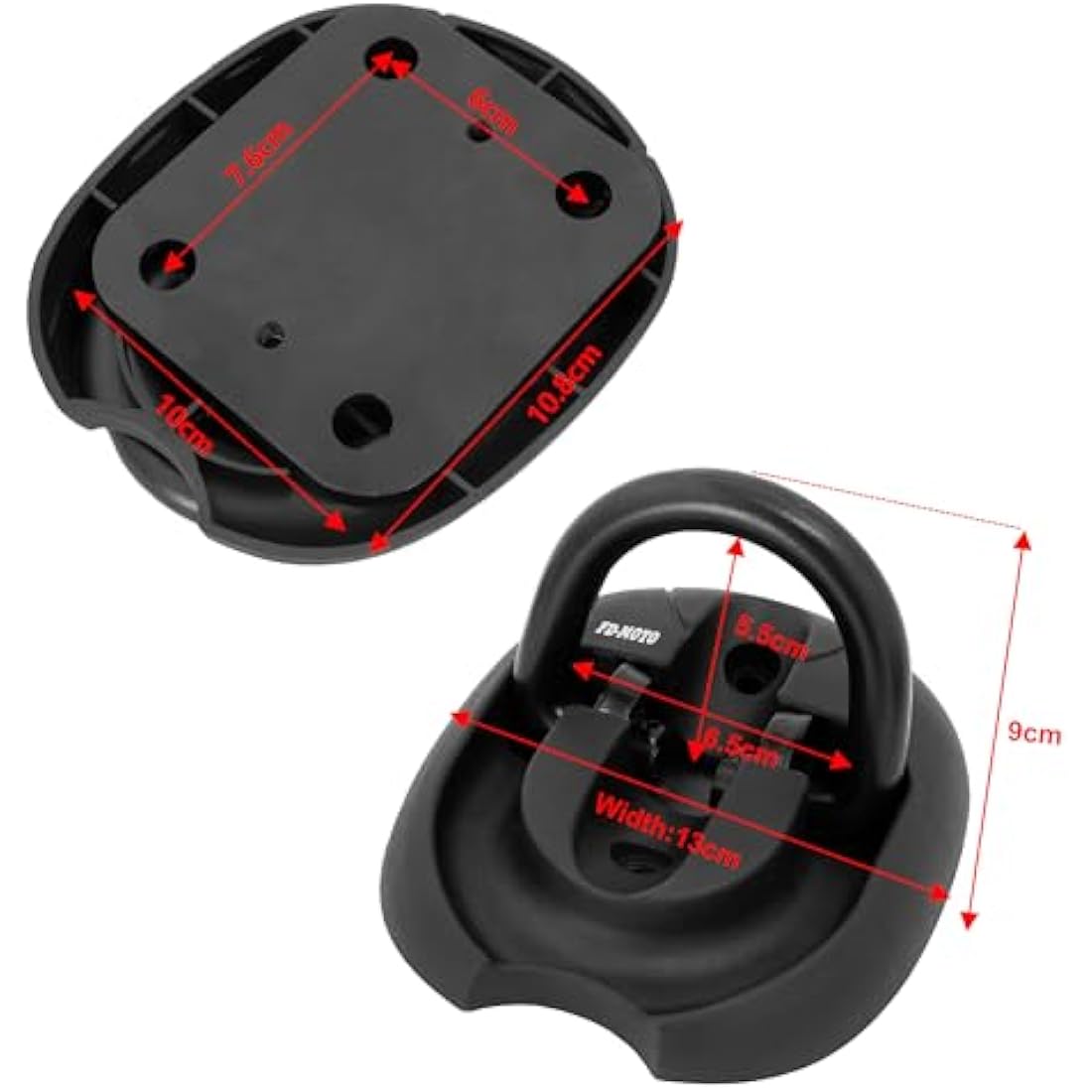 FD-MOTO Hardened Steel Ground Wall Anchor – Motorcycle Security Lock