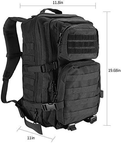 Jolof Store Tactical Assault Backpack – 40L Large MOLLE Rucksack