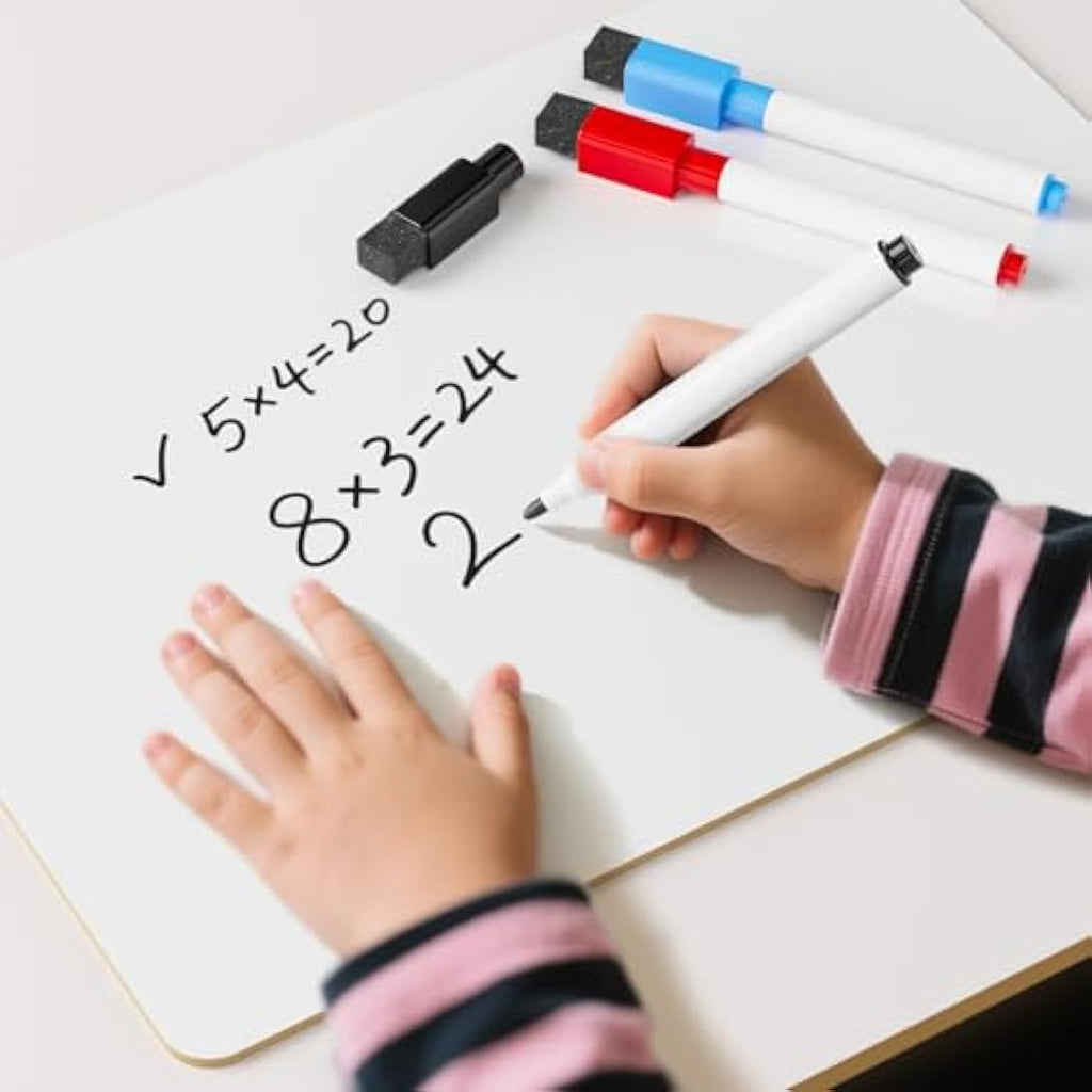 Nicpro A3 Dry Erase Whiteboard – Double Sided Lapboard with 3 Pens