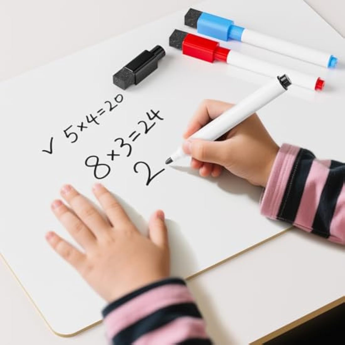 Nicpro A3 Dry Erase Whiteboard – Double Sided Lapboard with 3 Pens