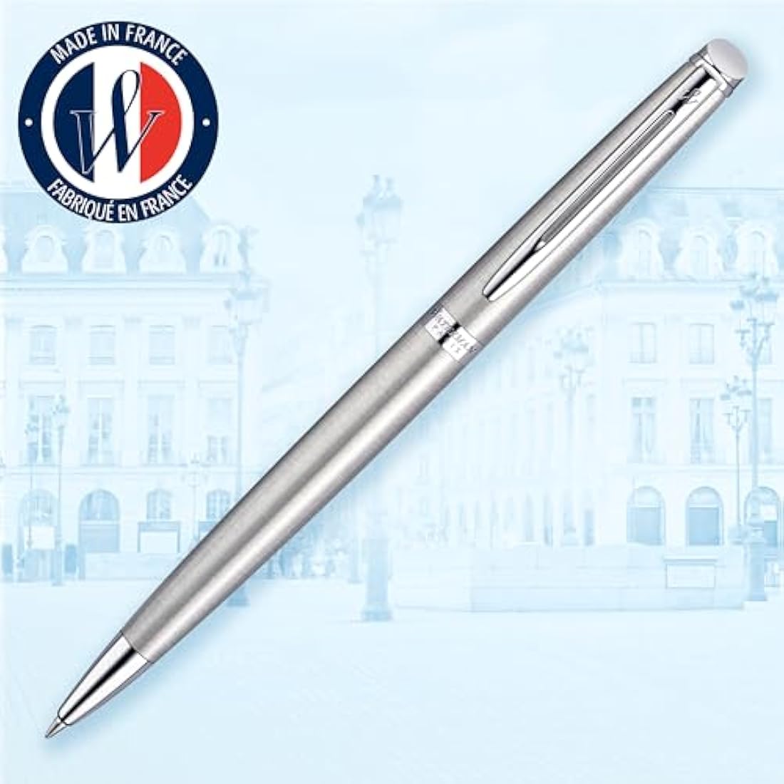 Waterman Hémisphère Ballpoint Pen – Stainless Steel with Chrome Trim