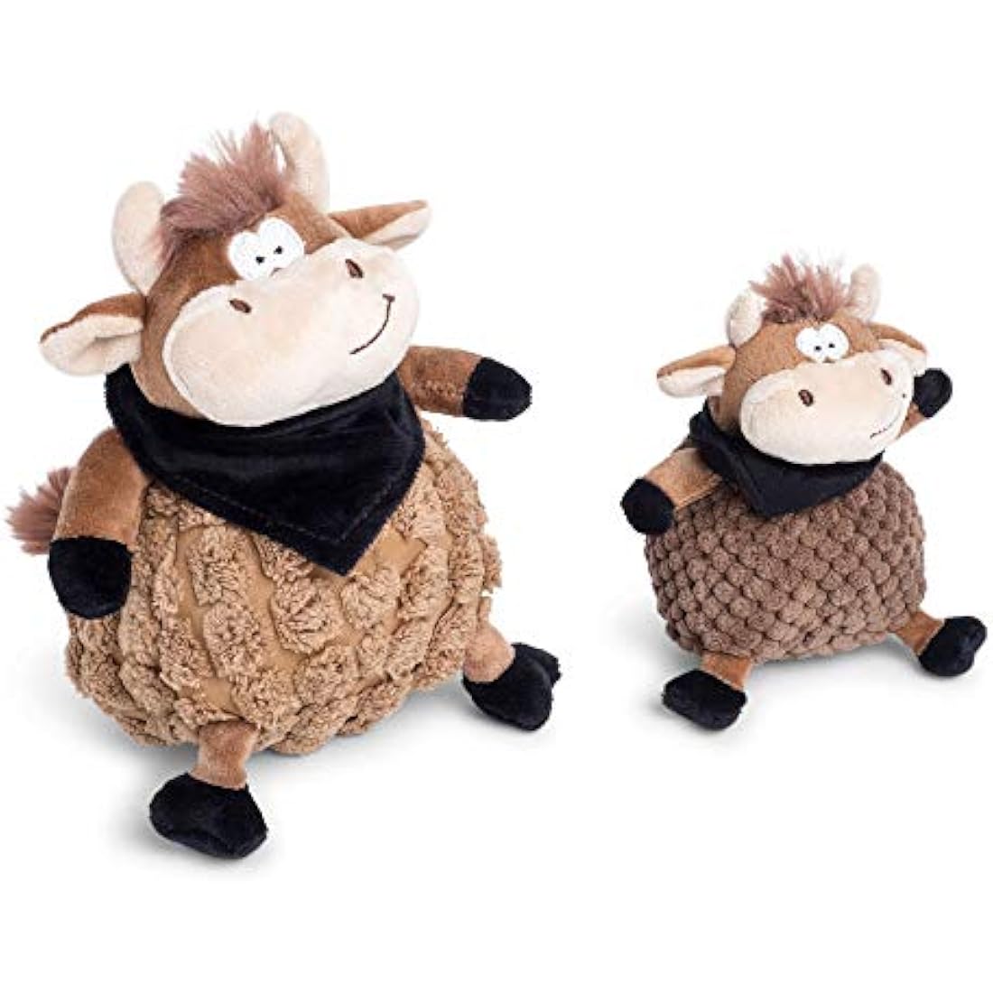 Petface Chunky Cow Plush Dog Toy – Durable Squeaky Interactive Toy