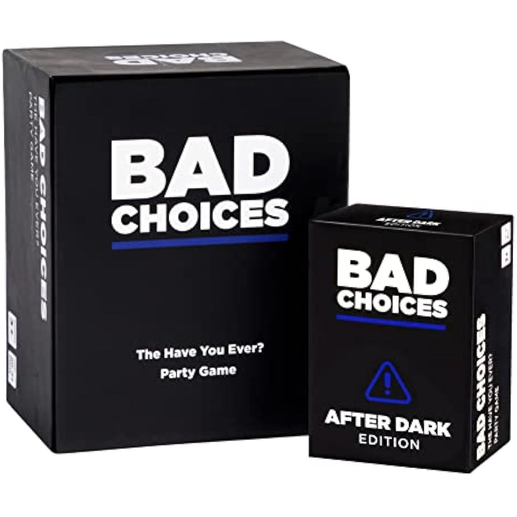 Bad Choices Adult Card Game & After Dark Edition Set - 400 Cards