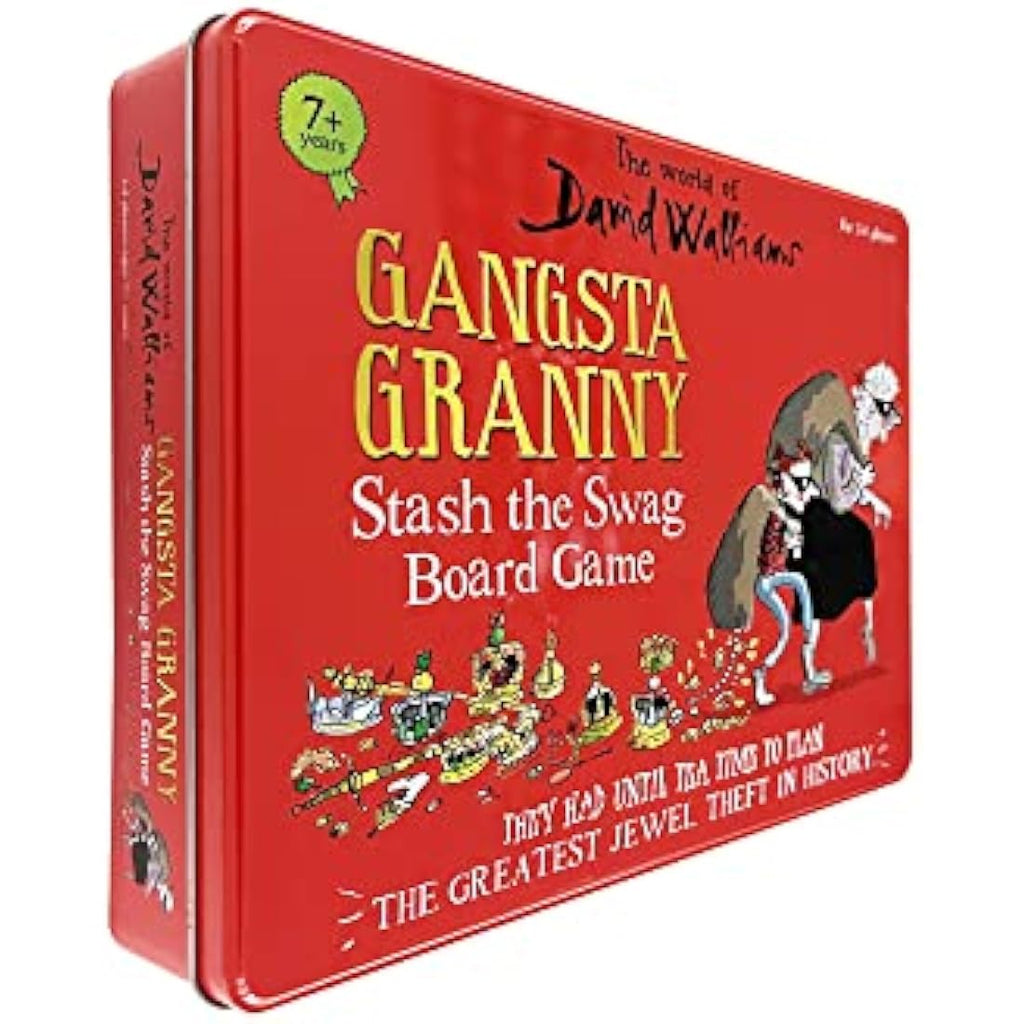 David Walliams Gangsta Granny Board Game – Family Tabletop Game, Red