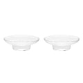 Cabilock Round Glass Soap Dish – 4.3 Inch Clear Replacement with Anti-Slip