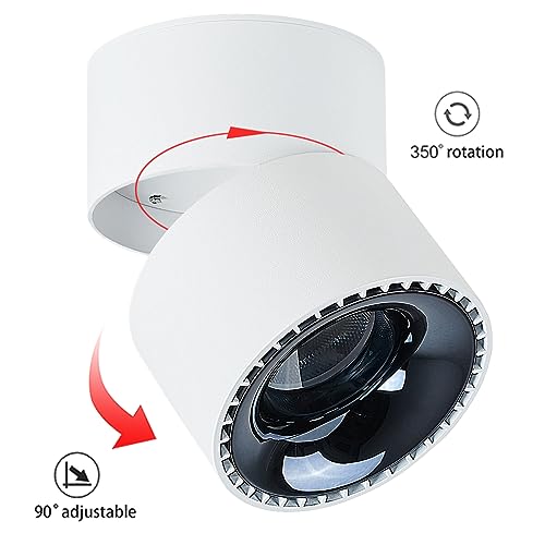 Budbuddy 12W LED Ceiling Spotlights | Adjustable White Surface Downlight