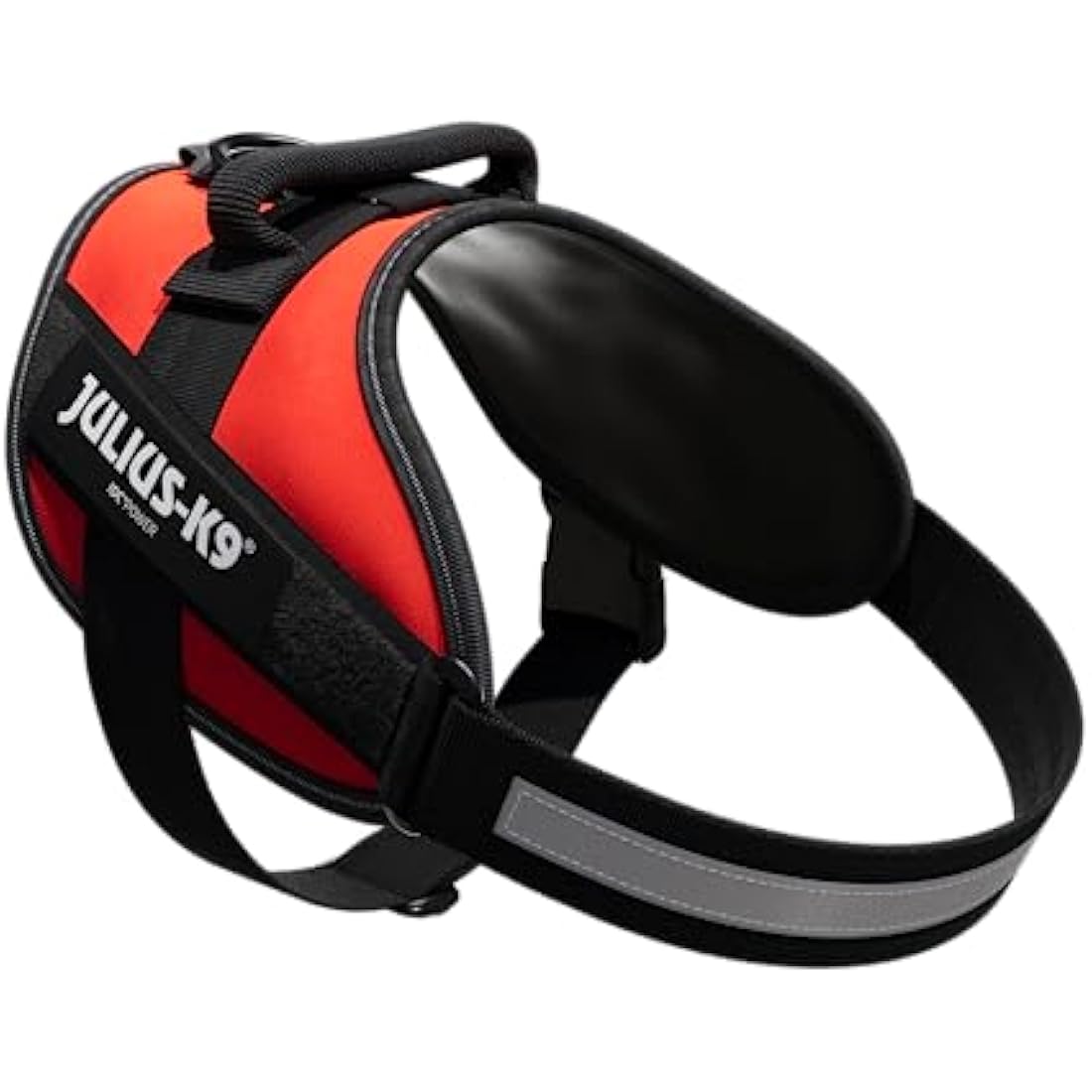IDC Powerharness - Durable Reflective Dog Harness, Red, Size M