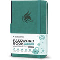 Clever Fox Password Book 2nd Edition - Pocket Login Organizer, Aquamarine