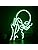 Jolof Store Alien Neon Sign – Green LED Wall Decor for Game Rooms