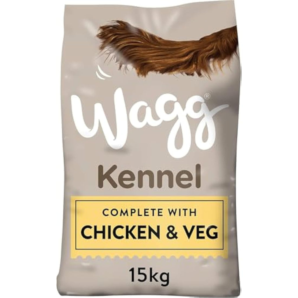 Wagg Kennel Chicken & Veg Dry Adult Dog Food - Meaty Kibble 15kg