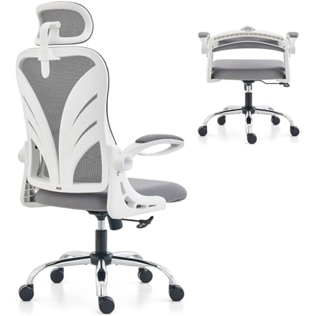 HOLLUDLE Ergonomic Mesh Office Chair – Foldable Backrest & Lumbar Support