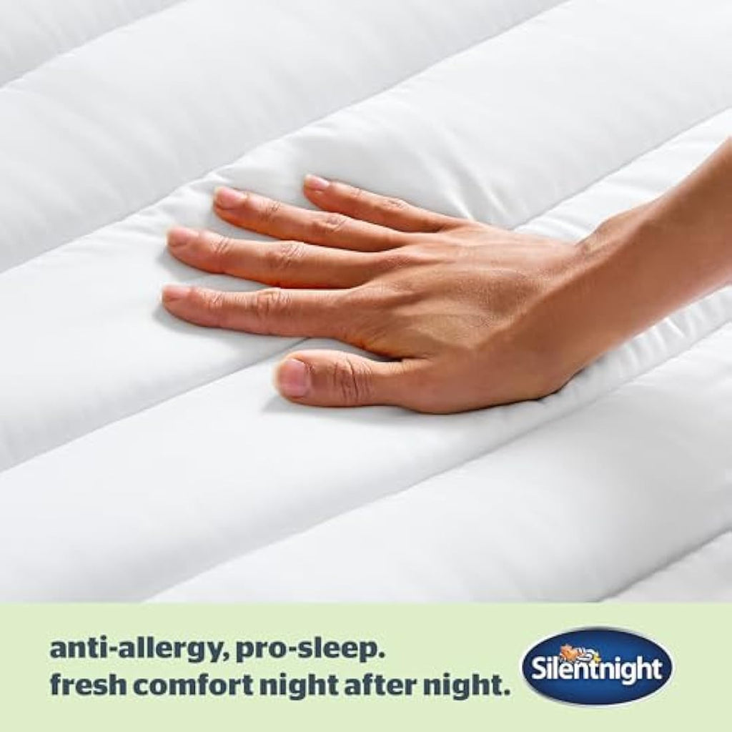 Silentnight Anti-Allergy King Mattress Topper – Thick Hypoallergenic Pad