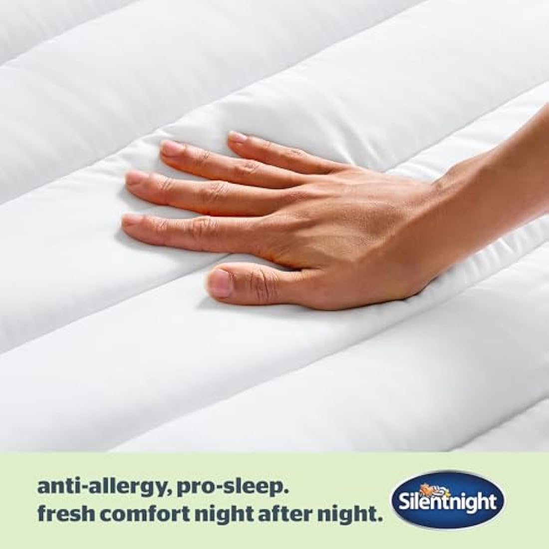 Silentnight Anti-Allergy King Mattress Topper – Thick Hypoallergenic Pad