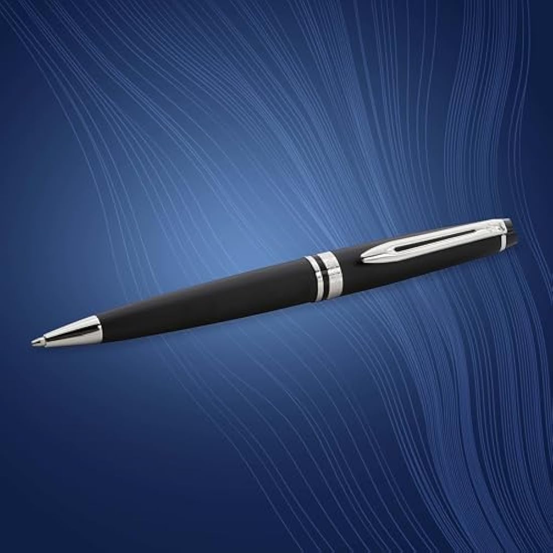 Waterman Expert Ballpoint Pen – Matte Black & Chrome, Medium Tip
