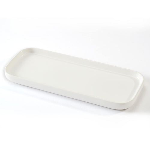 CosyCorner Ceramic Bathroom Tray – White Vanity Organizer & Jewelry Dish