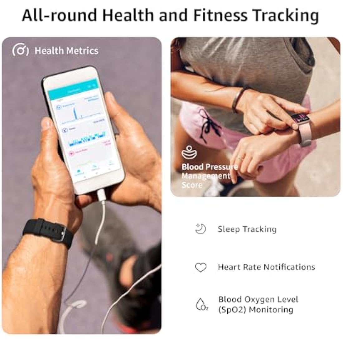 Smart Watch - 1.85" Fitness Tracker with Bluetooth Calling