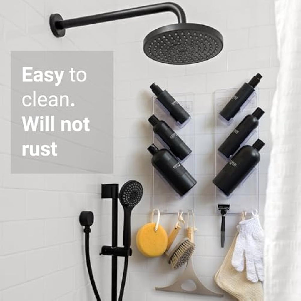 Jolof Store Shower Caddy 2-Pack | Rustproof Adhesive Bathroom Rack