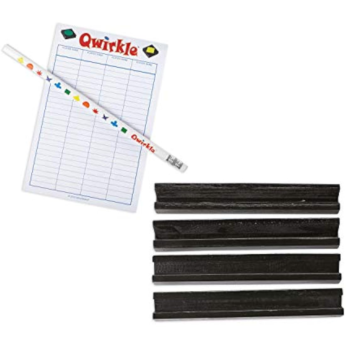 Mindware Qwirkle Bonus Pack Board Game with Tile Racks and Score Pad