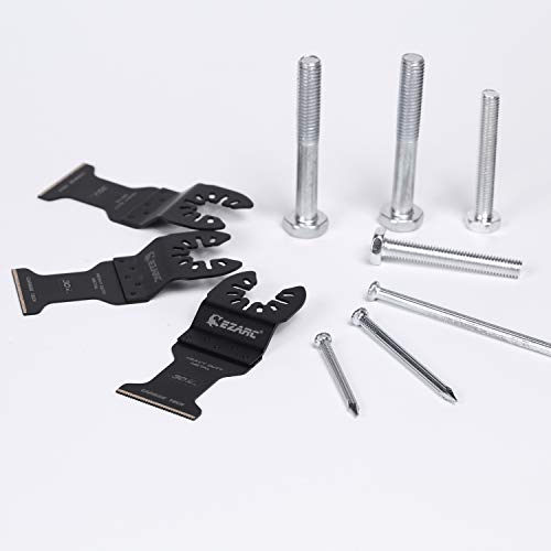 EZARC Carbide Oscillating Tool Blades for Hard Metal and Nails – 3 Pack