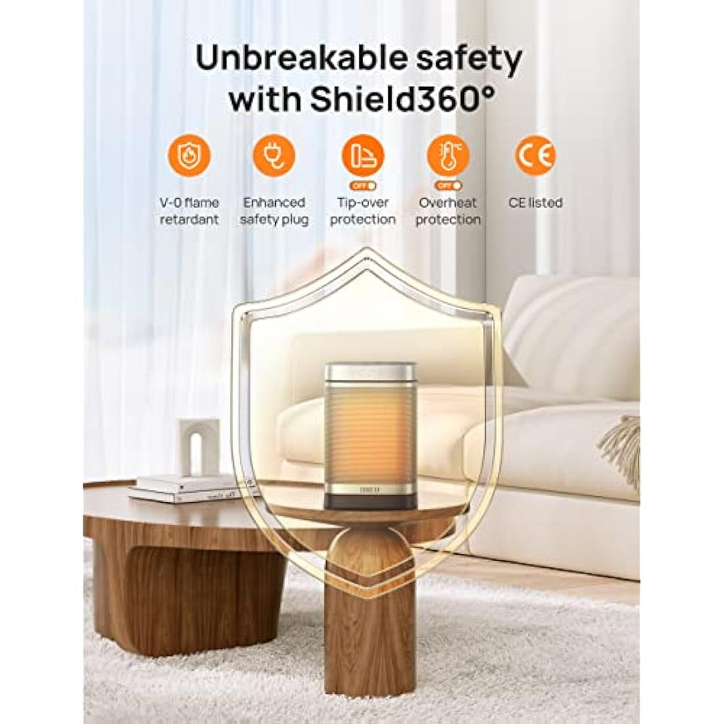 Dreo 1500W Portable Space Heater | 70° Oscillating PTC Ceramic Heater