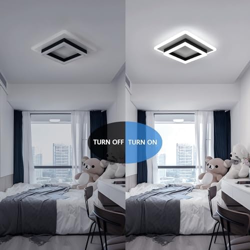 Comely Modern Square LED Ceiling Light – 30W 6500K Acrylic Lamp