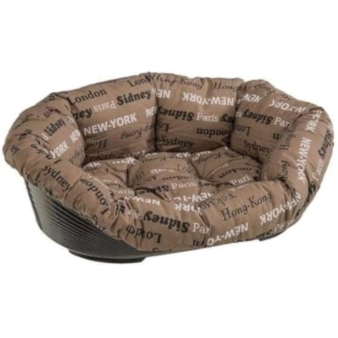 Ferplast SOFA' Plastic Dog and Cat Bed with Washable Cushion - 73cm