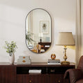 Jolof Store Oval Bathroom Mirror – 30x60cm Tempered Glass Wall Mirror