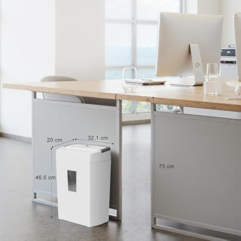 Bonsaii 10-Sheet Micro-Cut Paper Shredder | P-4 High Security, 21L Bin