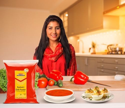 Rani Kashmiri Chilli Powder (Deggi Mirch) Low Heat Indian Spice - 5lbs Bulk