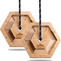Bellaroca Portable Wooden Climbing Hangboard for Finger Strength