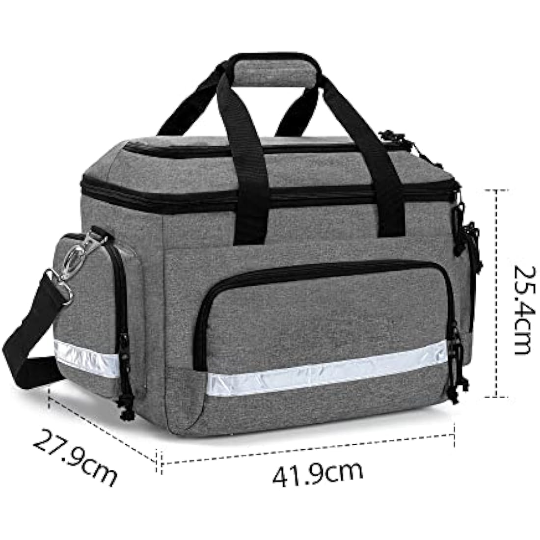 First Responder Bag – EMT Trauma Medical Organizer, Gray