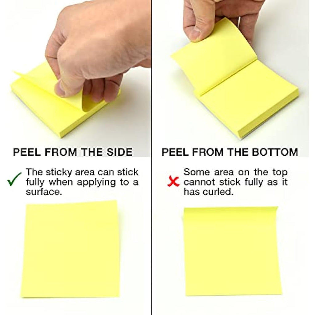 Pastel Sticky Notes | 96 Pads of 100 Sheets | 76x76mm 4 Colours