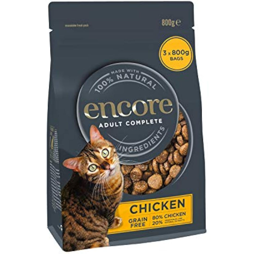 Encore Grain Free Dry Cat Food – High Protein Chicken for Adults 2.4kg