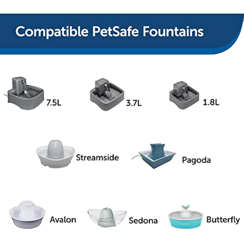 PetSafe Drinkwell Carbon Replacement Filters for Pet Fountains – 4 Pack
