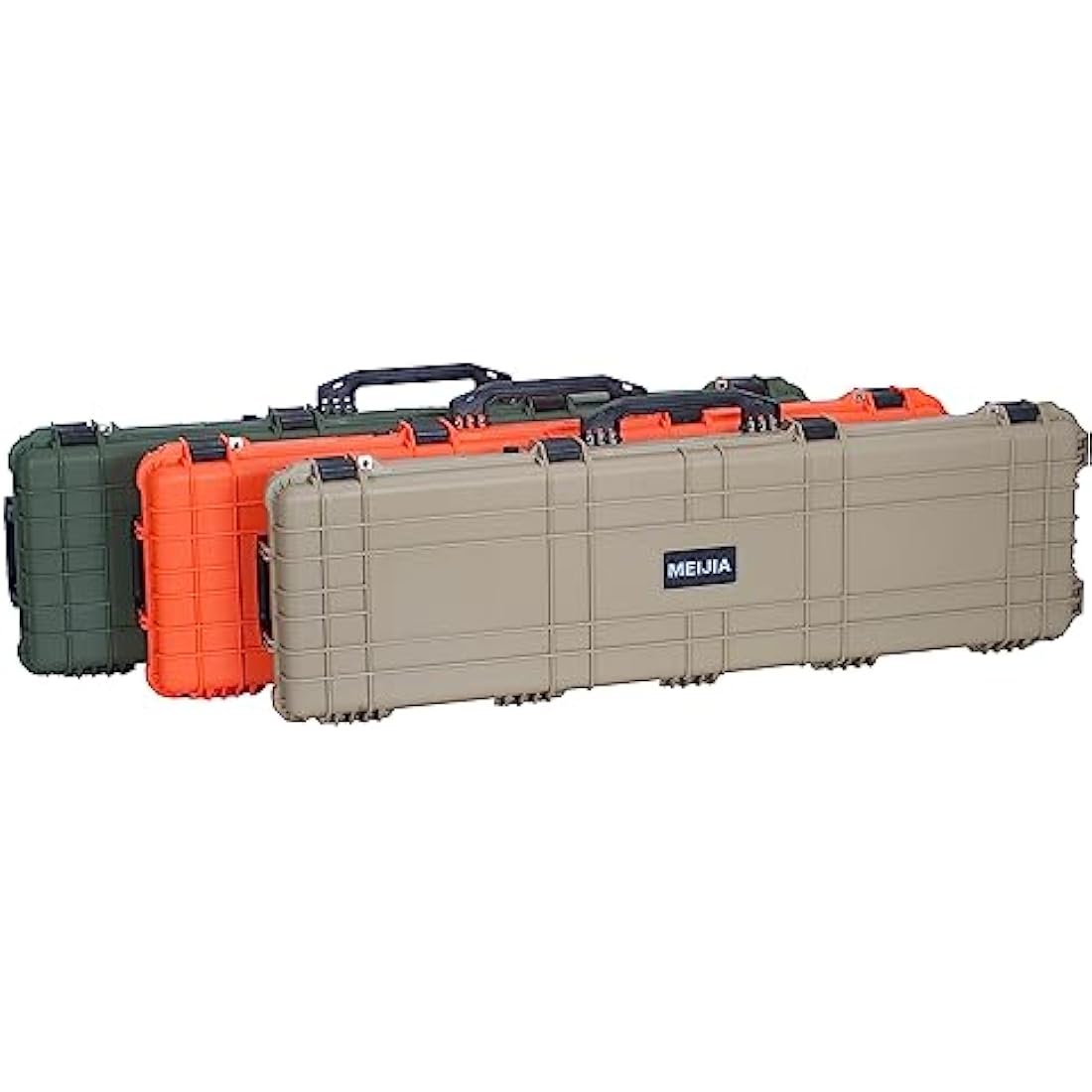 MEIJIA Waterproof Rolling Rifle Case with Customizable Foam – 38 Inch