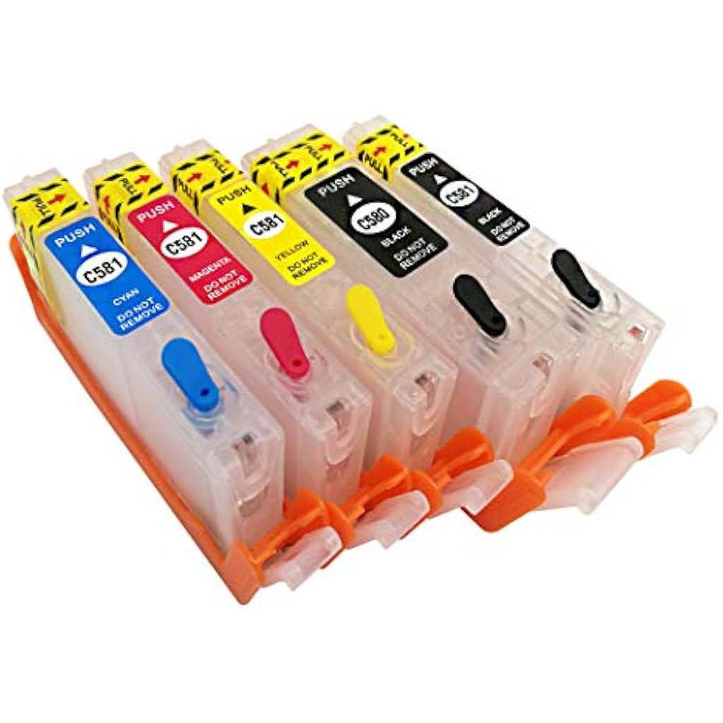 HEMAINK Refillable Ink Kit for Canon PGI-580 CLI-581 XXL Pixma Printers