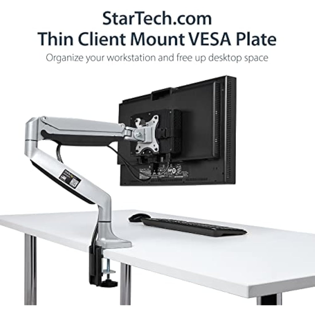 StarTech.com Mini PC VESA Mount – Adjustable Under Desk Thin Client Holder