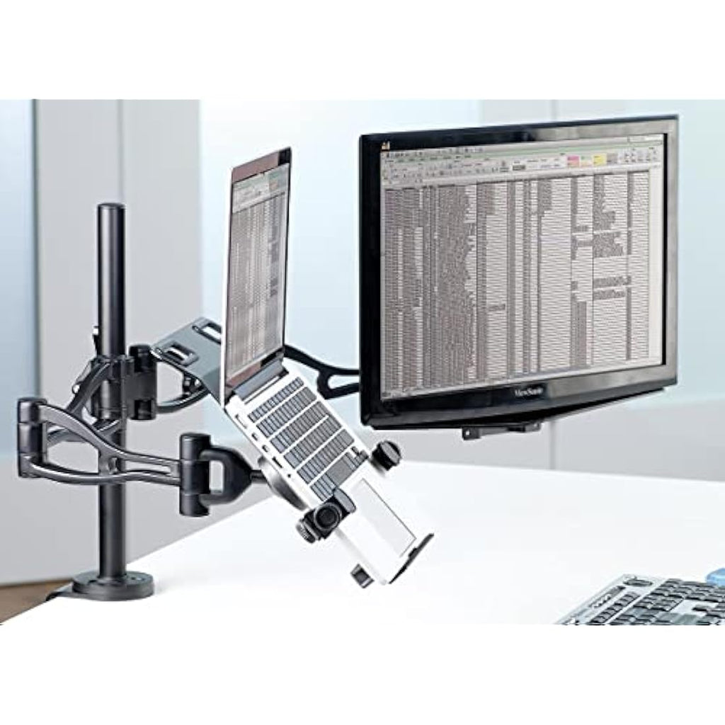 Fellowes Single Laptop Mount Arm – VESA Adjustable Stand for 10-17"