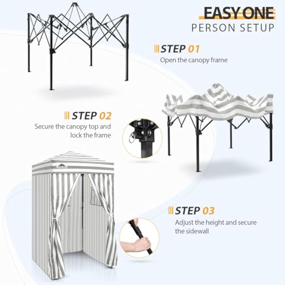 EAGLE PEAK 4x4 Pop-up Changing Room – Portable Privacy Tent Cabana
