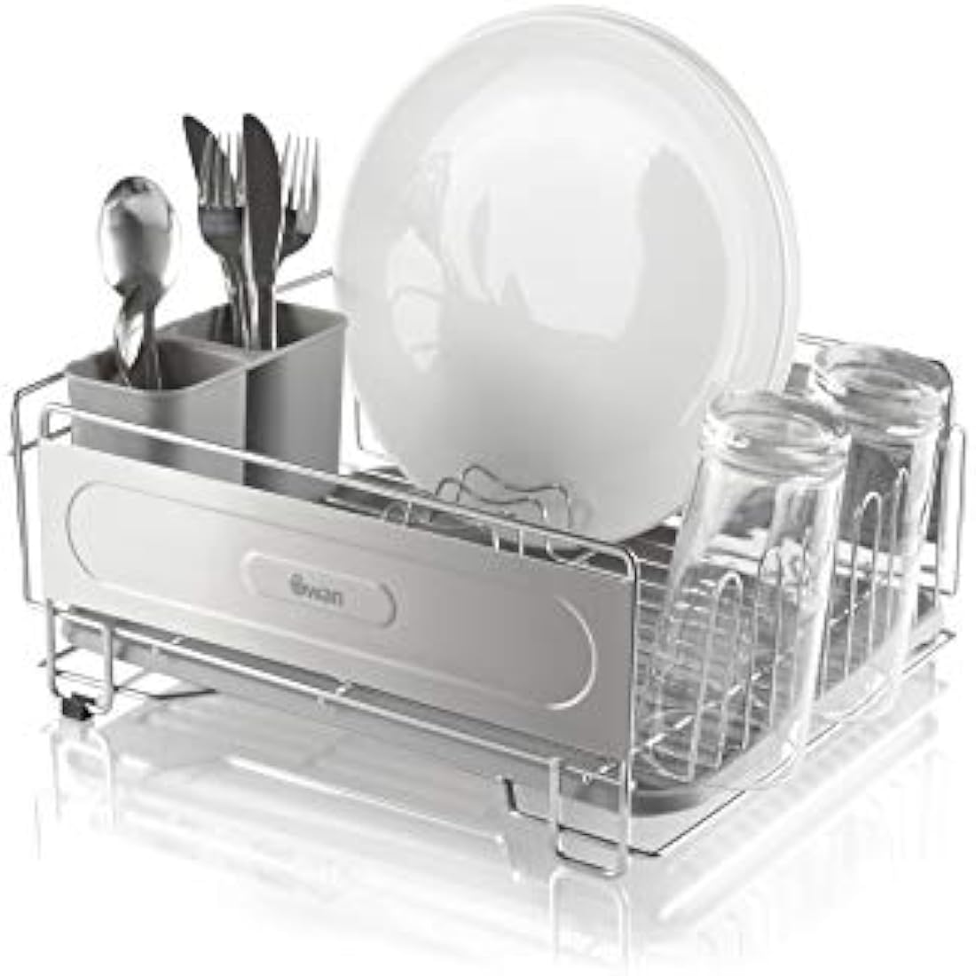 Swan Chrome Dish Rack – Rust Resistant Drainer with Drip Tray