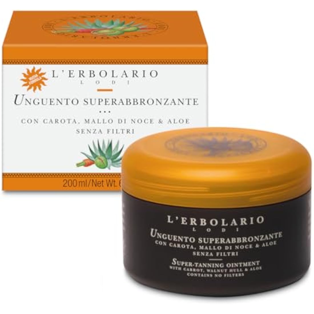 L'Erbolario Super Tanning Ointment – Bronzing Balm for Amber Skin