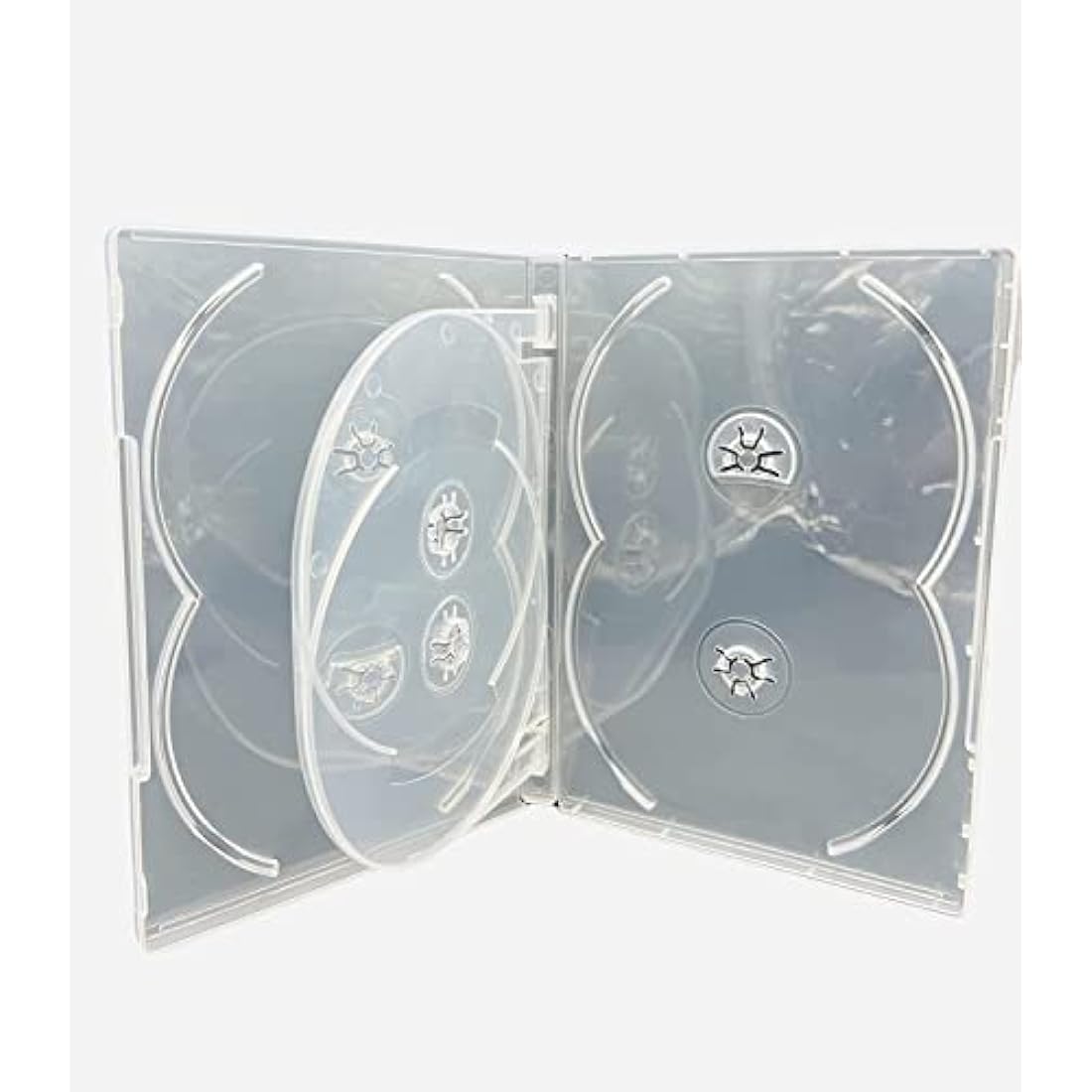 Jolof Store 6-Disc DVD Case | 14mm Clear Media Storage Pack of 5