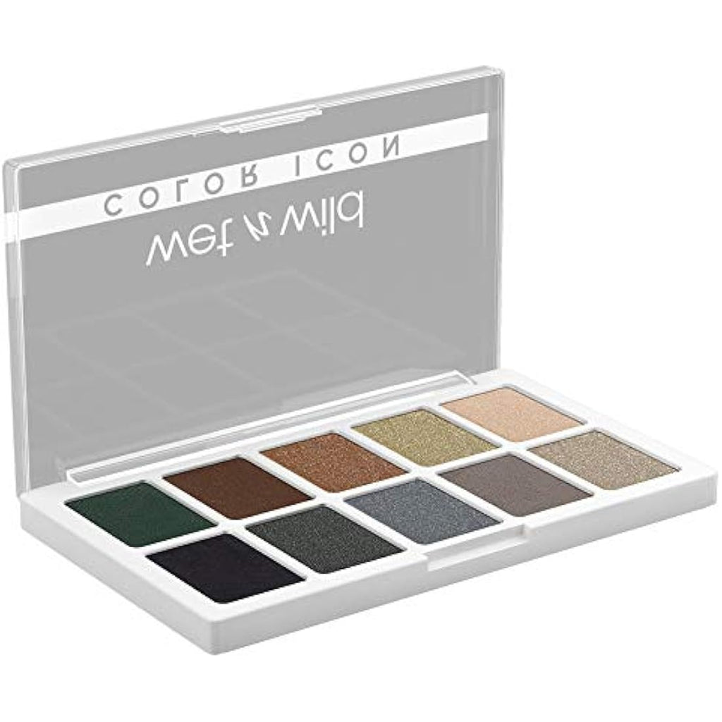 Wet n Wild Color Icon 10-Pan Eyeshadow Palette | Lights Off Matte Shimmer