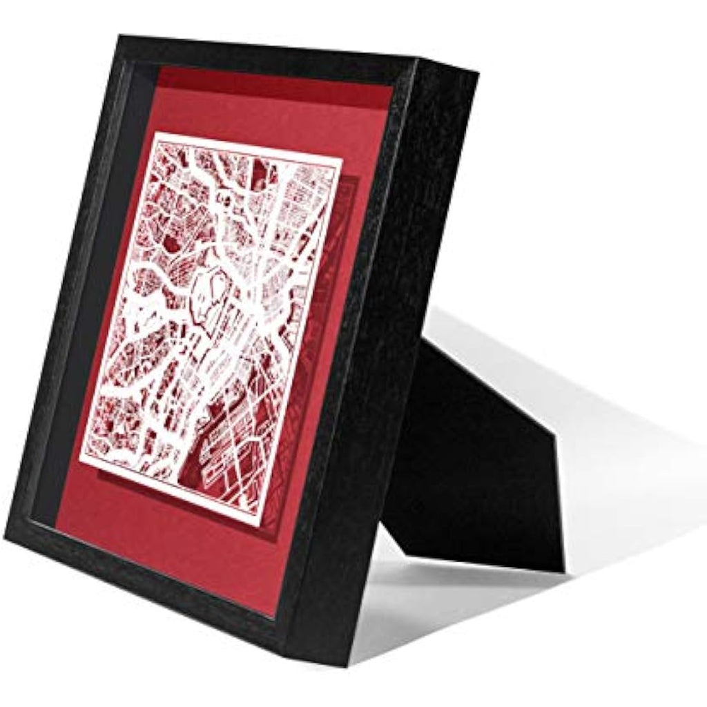 Tokyo Marco de Papel para Mapas |  Minimalist Paper Art Frame