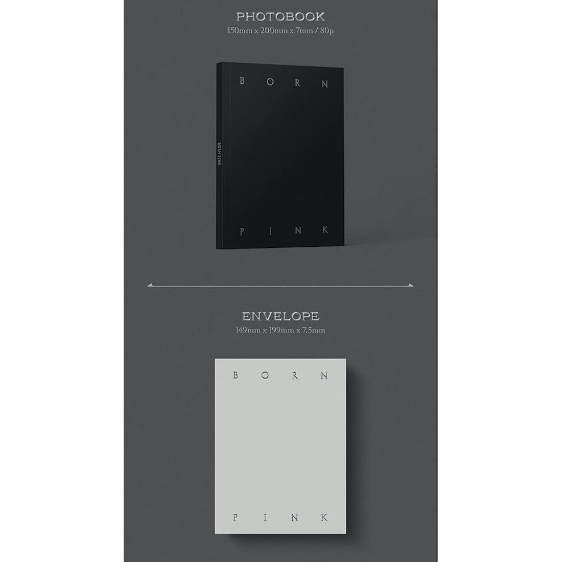 BLACKPINK - BORN PINK 2nd Album Gray Version Package Box Set
